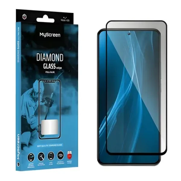 MyScreen Diamond Glass Edge FG Vivo Y17s černá / Tvrzené ochranné sklo / Full Glue / 9H (MD8060TG DEFG BLACK)