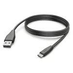 Hama USB-C - USB-A 3 m černá / Nabíjecí kabel / 480 Mbit/s