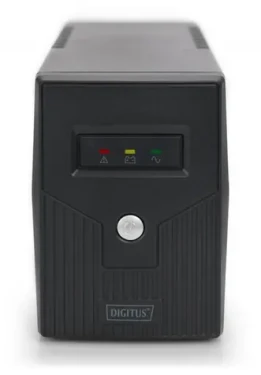 Digitus LED BASIC 600VA/360W černá / UPS / Line-Interactive / 12V/7Ah / AVR / 2x Schuko (DN-170063-B)