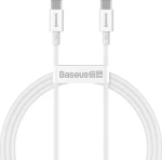 Baseus CATYS-B02 Kabel USB-C (M) - USB-C (M) 1 m bílá / 100W (CATYS-B02)