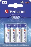 Verbatim Alkalické baterie AA LR6 4 ks / Baterie (49921)