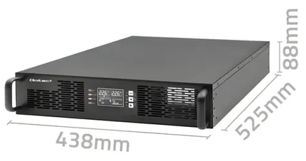 UPS do racku On-line 1000VA/1000W LCD / Záložní zdroj UPS / Rack / PF 1.0 (52285)
