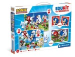 Edukit Sonic 4v1 (pexeso, 48 + 30 puzzle, 6 kostek)