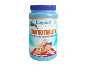 Multifunkční tablety pro chlorovou dezinfekci bazénové vody LAGUNA 4v1 Quatro 1kg