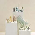 Räder Kameninový svícen Flower Green, zelená barva, keramika