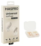 Haspro Universal béžová / Špunty do uší / silikonové / SNR 29 dB / vyměnitelné koncovky S,M,L
