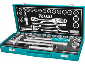 TOTAL-TOOLS Hlavice nástrčné 1/2" / sada 24ks (THT141253)