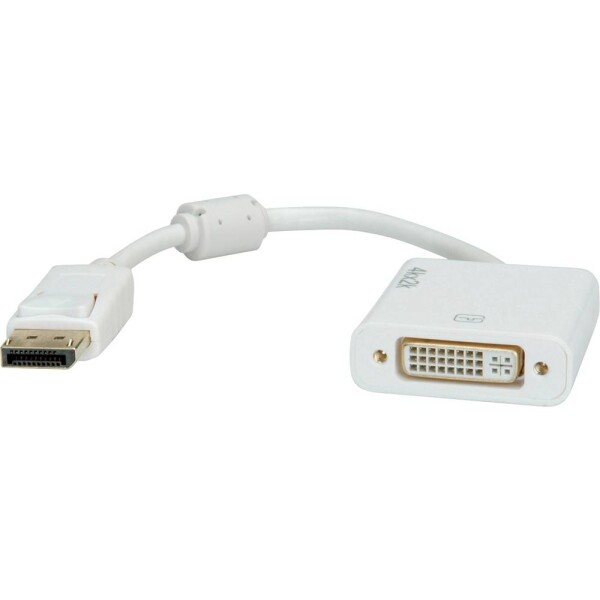 Roline DisplayPort / DVI kabelový adaptér Konektor DisplayPort, DVI-D 24+1pol. zásuvka 0.15 m šedá 12.03.3136 Kabel DisplayPort