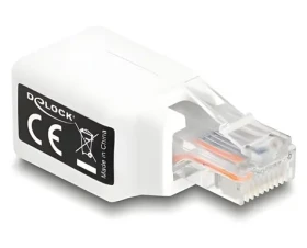 Delock RJ50 bílá / Adaptér / Zástrčka - Zásuvka (88002)