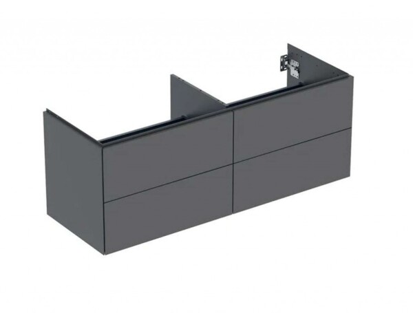 GEBERIT - ONE Umyvadlová skříňka, 133x50x47 cm, 4 zásuvky, matná lávová 505.266.00.3