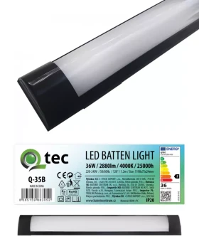 Svitidlo BATTEN LED Black 36W Q-35B