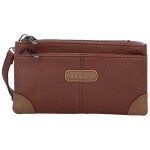 Stylová dámská koženková crossbody kabelka MaxFly Gimalli, coffee