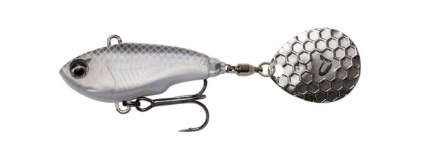 Savage Gear Tail Spinner Fat Tail Spin Sinking White Silver,Savage Gear Tail Spinner Fat Tail Spin Sinking White Silver