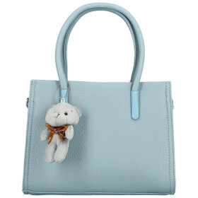 Módní dámská koženková kabelka do ruky Armin, světle modrá