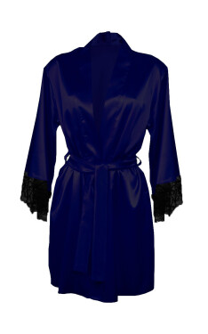 DKaren Housecoat Adelaide Navy Blue Velikost: Barva: tmavě modrá