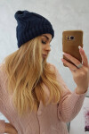 Fleecová čepice Sylwia K244 navy blue UNI