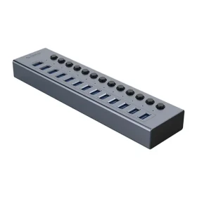 Orico BT2U3-13AB šedá / USB hub / 13x USB-A 3.0 / s vypínači