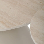 Konferenční stolek 70x70x41cm, keramika, travertin, CT-F4118 TRV