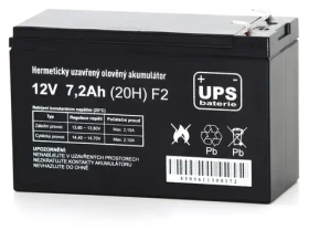 FIAMM UPS baterie 12V 7,2Ah F2 / Baterie pro UPS / 12V / 7,2Ah / F2 / AGM (14551)