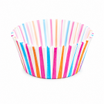 Cake star papírové košíčky na muffiny a cupcakes barevné 50x30 mm 100ks-vzor 23