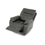 Polohovací křeslo, šedá, látka vintage, TV-4092 GREY3