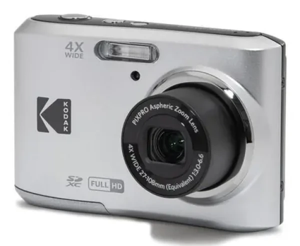 Kodak Friendly Zoom FZ45 stříbrná / Kompaktní fotoaparát / 2.7" LCD / 16 MPix BSI CMOS / 4x optický zoom / SD (KF45SL)