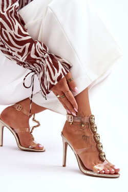 Vysoké Sandály Přezky D&A MR-16 Zlaté 40