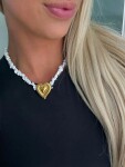 ELENYS Heart – pozlacený náhrdelník 18K žluté zlato Délka náhrdelníku: 38+5 cm / max. 43 cm