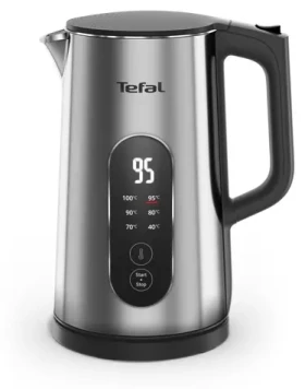 Tefal Selection KI871DE0 černá / Rychlovarná konvice / 1500 W / 1.7 l / dotykové ovládání / LED / nerez (KI871DE0)
