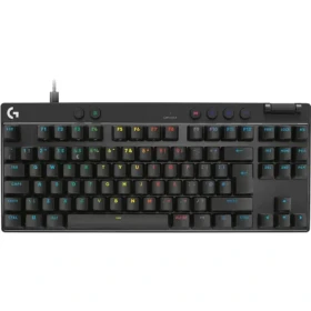 Logitech G Pro X TKL RAPID černá / herní klávesnice / US layout / USB / RGB Lightsync (920-013233)
