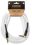 Cascha Advanced Line Guitar Cable Curly White 6m