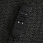 Polohovací křeslo, elektrické kabelové ovládání, šedá, látka, TV-L8963 GREY2