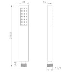 SAPHO - Ruční sprcha, 219, zlato DO316