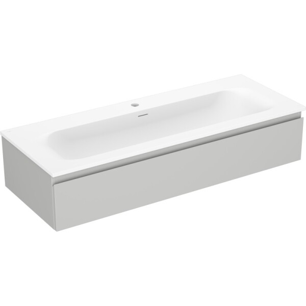 MEXEN/S - Orio koupelnová skříňka 120 cm s umyvadlem Vela, 1 šuplík, šedá mat/bílá mat 91A10-12023-1-BF62-W23M01