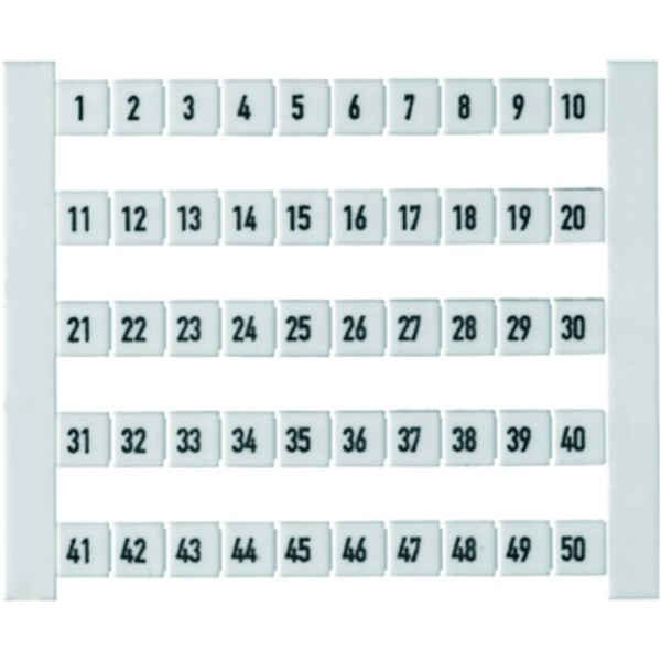 Weidmüller 354361187-500 označení svorky bílá 500 ks