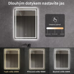 CERANO - Koupelnové LED zrcadlo Interno - 50x70 CER-429358