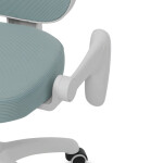 Dětská židle, výškově nastavitelná, zelená síťovina, KA-K1062 GRN