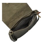 Trendy dámská koženková crossbody kabelka Mitta, zelená