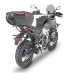 E46Nb Riviera kufr Givi černý Black edition (Monolock s vlastní plotnou), černé plexi, objem 47 lt