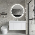 Erga Carla, kulaté LED zrcadlo 90cm, 2070 lm, 3 barvy světla, ERG-V01-208-9090