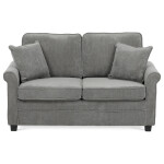 Dvoumístná pohovka, šedá, manšestrová látka, ASB-4170 GREY2