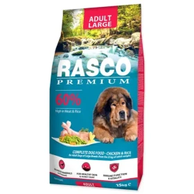 Rasco Premium Adult Large kuře s rýží 15kg / Granule pro dospělé psy (1704-10337)