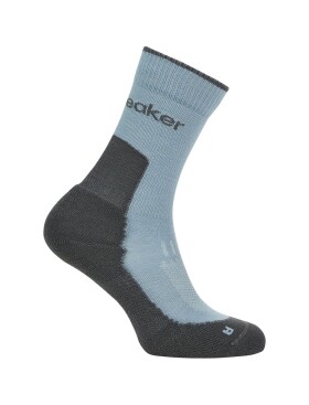 Pánské merino ponožky ICEBREAKER Mens Hike+ Light Crew, Flint Blue/Obsidian velikost: 44,5-46,5 (L)