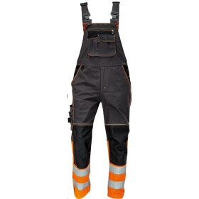 CRV Cerva Mont. kalhoty KNOXFIELD HI-VIS DW275 lacl antracit-oranžové dole reflexní pruhy DOPRODEJ 64 antracit-oranžové