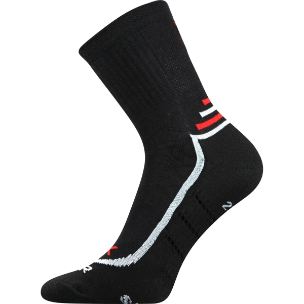 VOXX Ponožky sportovní anatomicky tvarované VERTIGO s masážním chodidlem ČERNÉ 39-42 110786