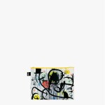 Taštičky na zip 3 ks LOQI JOAN MIRO Woman, Bird and Star, May 68, Gold of Azure