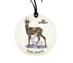 Dřevěná medaile klasik - Srnec