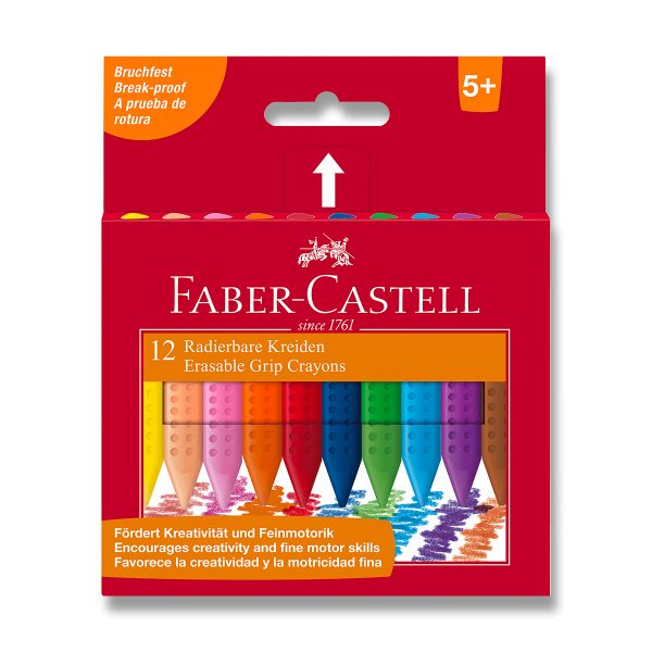 Voskové pastelky Faber-Castell Colour Grip 12ks