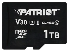 Patriot VX Series 1 TB / Paměťová karta microSDXC / UHS-I U3 V30 / Class 10 / čtení: 90 MB/s / zápis: 80 MB/s (PSF1TBVX31MCX)