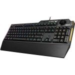 ASUS TUF GAMING K1 černá / drátová herní klávesnice / membránová / US layout / RGB / USB 2.0 / kabel 1.8 m (90MP01X0-BKUA00)